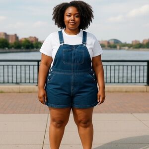 Old Navy XXL Overalls Black 100% Cotton Black